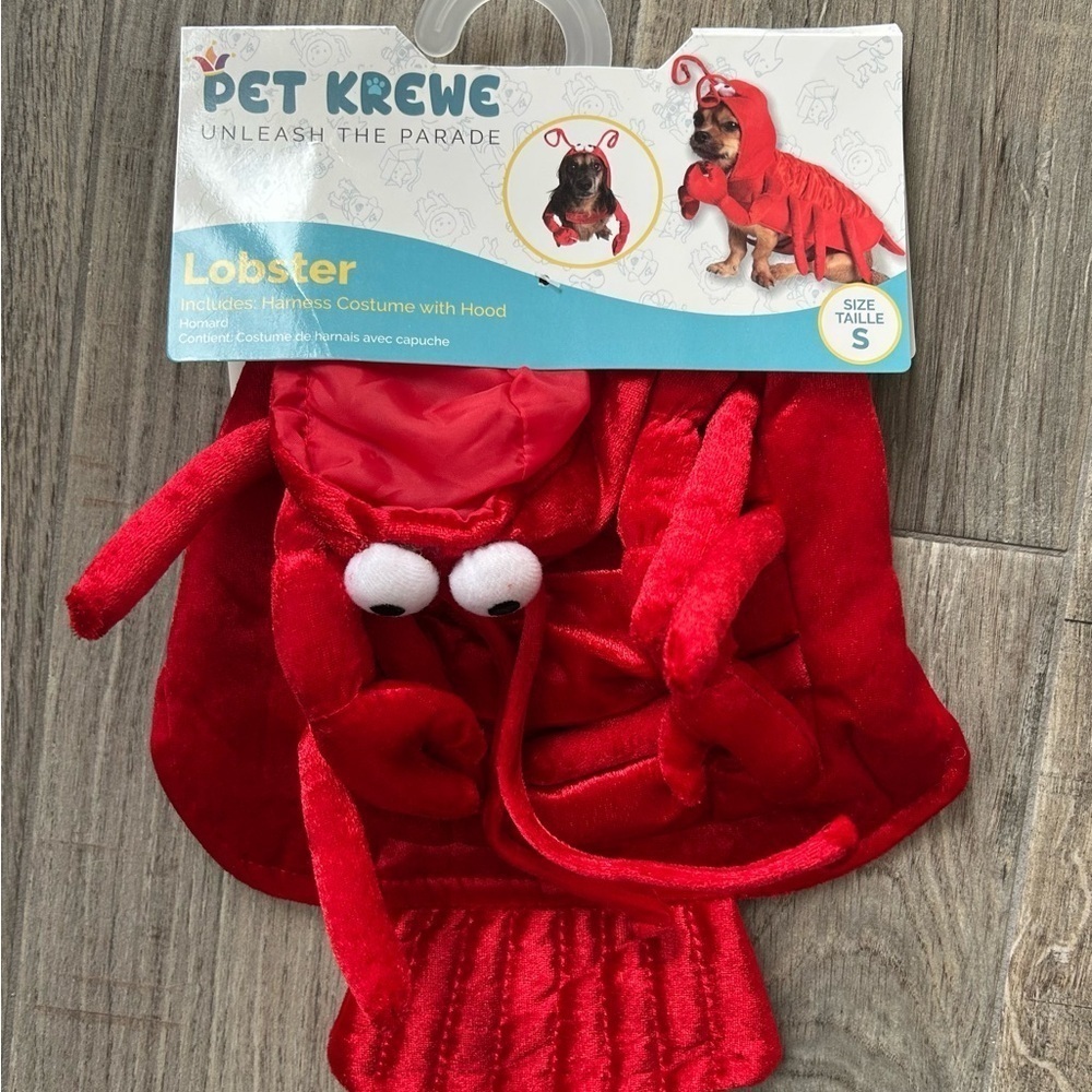 NWT Pet Krewe Red Lobster Dog Costume